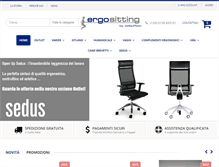 Tablet Screenshot of ergositting.com